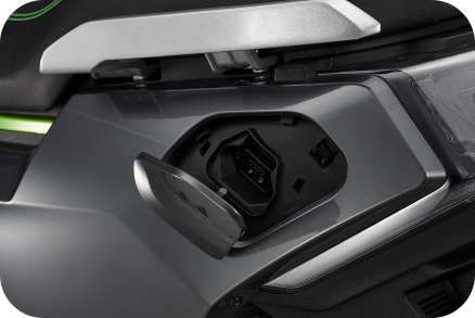 Hidden charging port