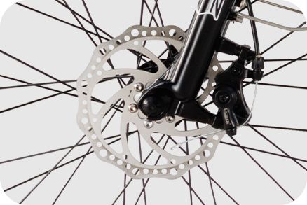 160mm F/R disc brake system