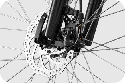 160mm F/R disc brake system