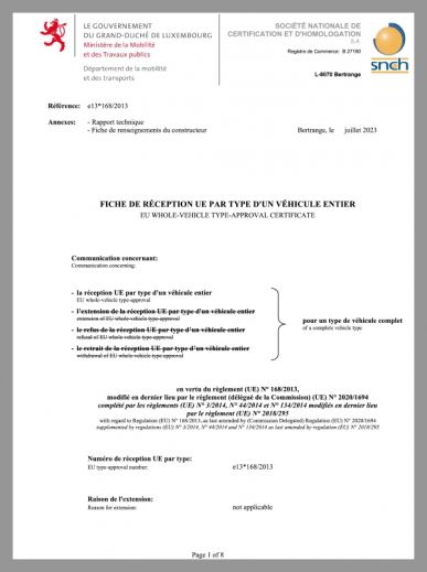 Certification