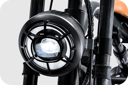 Powerful retro headlight