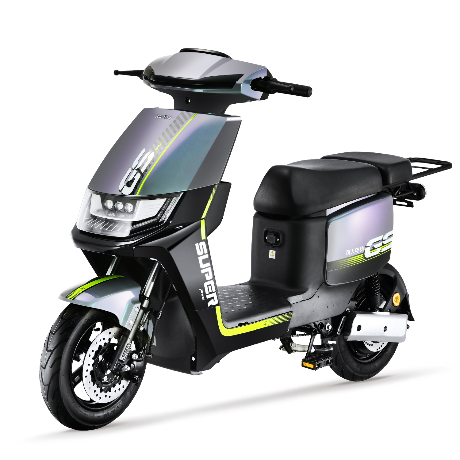 Battery long range electric moped motorcycle for urban commuting
