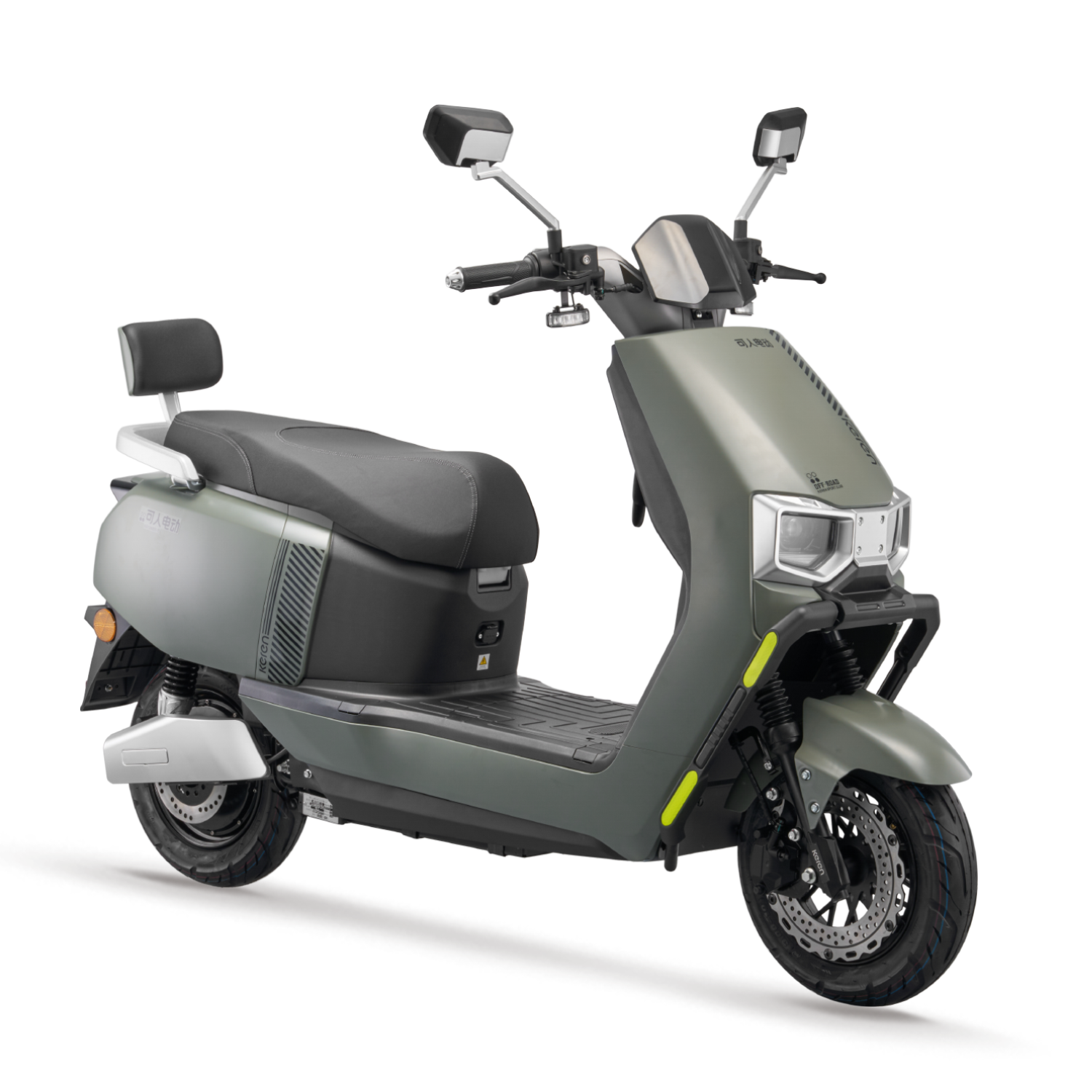 1000W Motor High-Speed 55KPH Electric Motorcycle with 72V 32Ah Lead-acid Battery